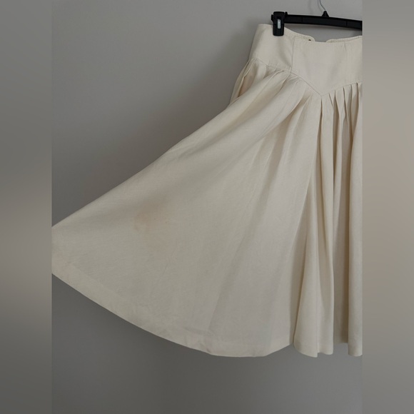 VTG Ralph Lauren Lace Up Linen Skirt - Picture 6 of 7